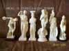 Prodám 6 ks sošek z alabastru. Koupené v Řecku