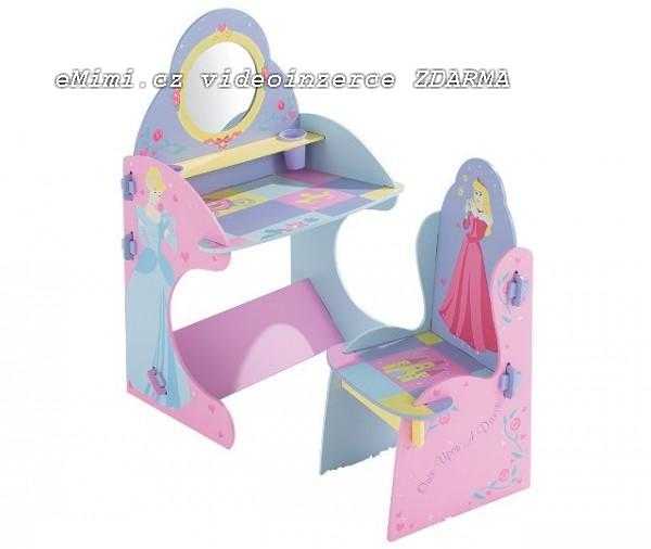 Disney Princess kosmetický stolek a židle