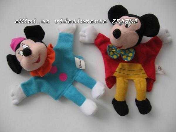 Mickey Mouse a Minnie - maňásci