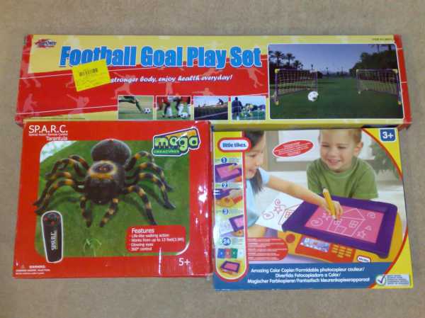 Velky pavouk,mini kopirka,fotbalova sada