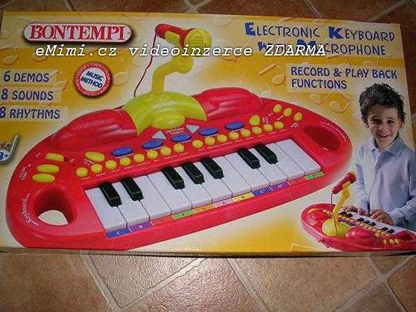 dětské piano + mikrofon-NOVÉ